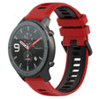 For Amazfit GTR 47mm 22MM Sports Two-Color Silicone Watch Band(Red+Black) -  by PMC TechLife | Online Shopping South Africa | PMC TechLife