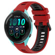 For Garmin Forerunner 265 22mm Sports Two-Color Silicone Watch Band(Red+Black) - Smart Wear by PMC TechLife | Online Shopping South Africa | PMC TechLife