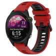 For Garmin Forerunner 255 22mm Sports Two-Color Silicone Watch Band(Red+Black) - Smart Wear by PMC TechLife | Online Shopping South Africa | PMC TechLife
