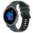 For Garmin Venu 2 22mm Sports Two-Color Silicone Watch Band(Olive Green+Black) - Smart Wear by PMC TechLife | Online Shopping South Africa | PMC TechLife