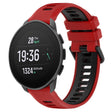 For SUUNTO 9 Peak Pro 22mm Sports Two-Color Silicone Watch Band(Red+Black) - Smart Wear by PMC TechLife | Online Shopping South Africa | PMC TechLife