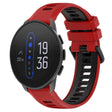 For  SUUNTO 9 Peak 22mm Sports Two-Color Silicone Watch Band(Red+Black) - Smart Wear by PMC TechLife | Online Shopping South Africa | PMC TechLife