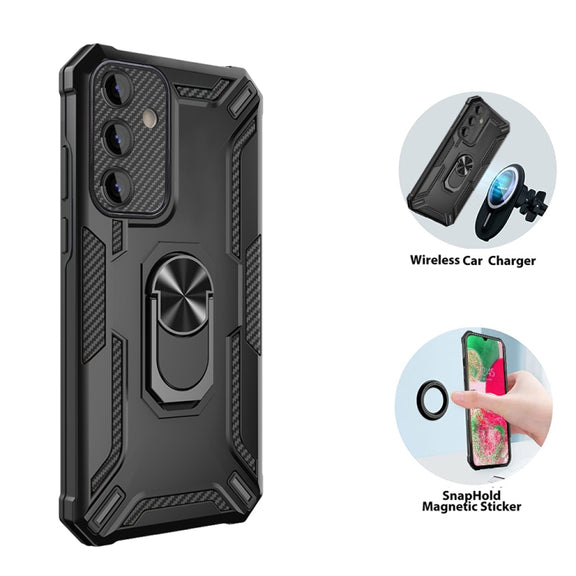 For Samsung Galaxy A54 5G Warship Armor 2 in 1 Shockproof Phone Case(Rose Gold)