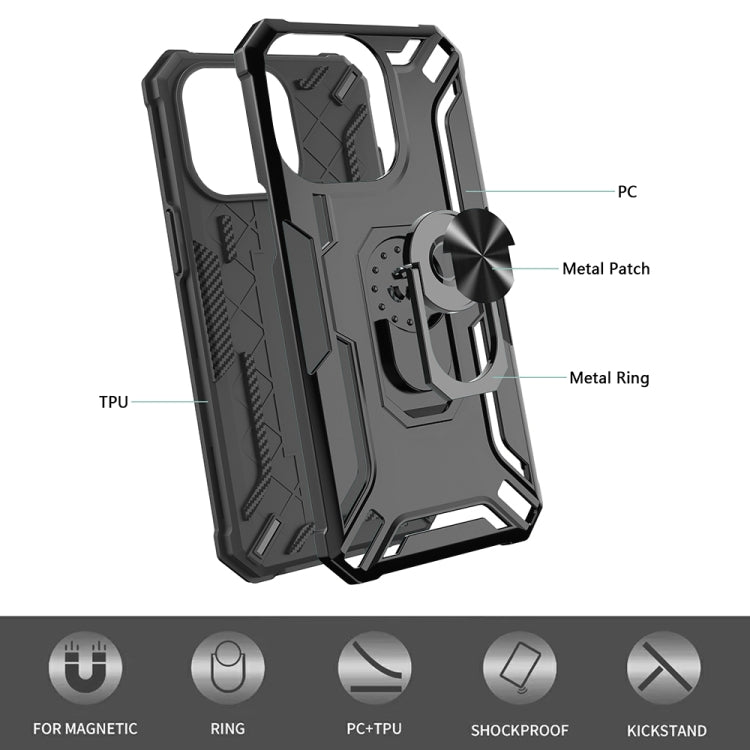 For Samsung Galaxy A54 5G Warship Armor 2 in 1 Shockproof Phone Case(Rose Gold)