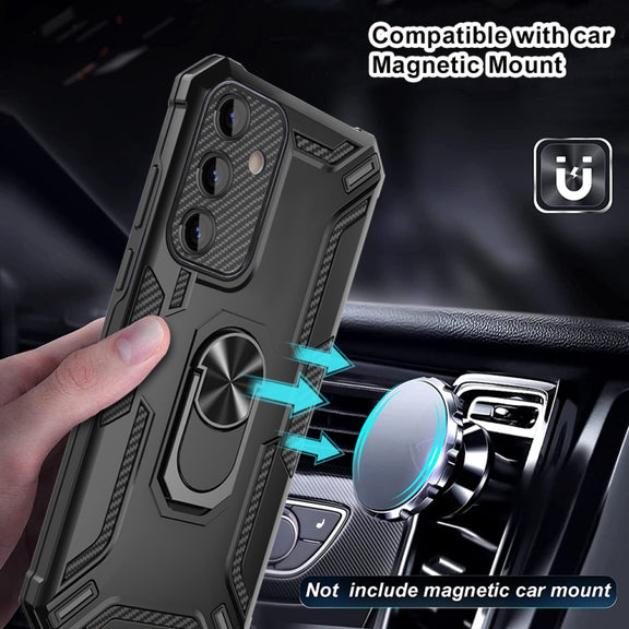 For Samsung Galaxy A54 5G Warship Armor 2 in 1 Shockproof Phone Case(Rose Gold)