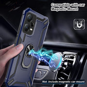 For Redmi Note 12 Pro 5G Global / Poco X5 Pro Warship Armor 2 in 1 Shockproof Phone Case(Black)