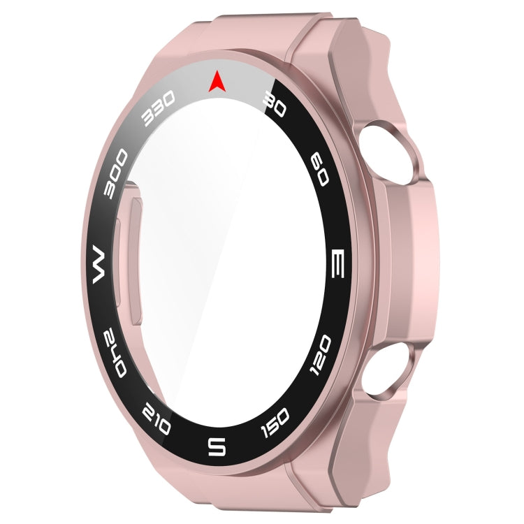 For Huawei Watch Ultimate PC+ Toughened Film Integrated Watch Protective Case(Rose Gold)