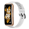 For Huawei Band 7 Solid Color Silicone Watch Band(White) - Smart Wear by PMC TechLife | Online Shopping South Africa | PMC TechLife