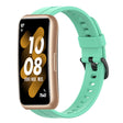 For Huawei Band 7 Solid Color Silicone Watch Band(Lake Blue) - Smart Wear by PMC TechLife | Online Shopping South Africa | PMC TechLife