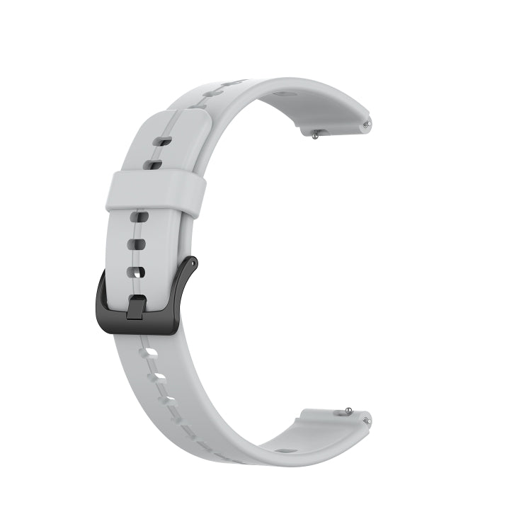 For Huawei Band 7 Solid Color Silicone Watch Band(Grey)