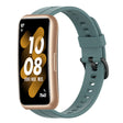 For Huawei Band 7 Solid Color Silicone Watch Band(Rock Cyan) - Smart Wear by PMC TechLife | Online Shopping South Africa | PMC TechLife