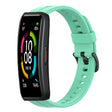 For Huawei Band 6 Solid Color Silicone Watch Band(Lake Blue) - Smart Wear by PMC TechLife | Online Shopping South Africa | PMC TechLife