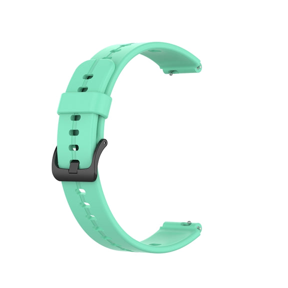 For Huawei Band 6 Solid Color Silicone Watch Band(Lake Blue)