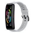 For Huawei Band 6 Solid Color Silicone Watch Band(Grey) - Smart Wear by PMC TechLife | Online Shopping South Africa | PMC TechLife