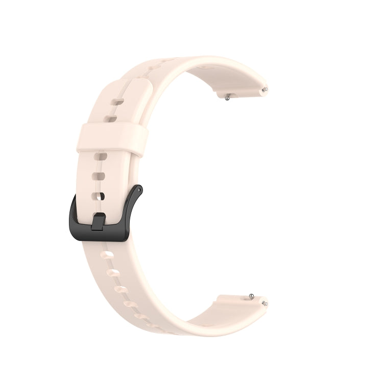 For Huawei Band 6 Solid Color Silicone Watch Band(Pink)