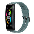 For Huawei Band 6 Solid Color Silicone Watch Band(Rock Cyan) - Smart Wear by PMC TechLife | Online Shopping South Africa | PMC TechLife