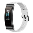 For Huawei Band 3 Solid Color Silicone Watch Band(White) - Smart Wear by PMC TechLife | Online Shopping South Africa | PMC TechLife