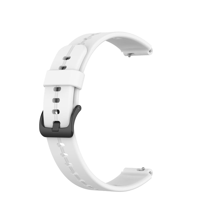 For Huawei Band 3 Solid Color Silicone Watch Band(White)