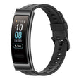 For Huawei Band 3 Solid Color Silicone Watch Band(Black) - Smart Wear by PMC TechLife | Online Shopping South Africa | PMC TechLife