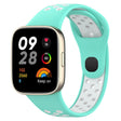 For Redmi Watch 3 Sports Two-Color Silicone Watch Band(Teal+White) - Smart Wear by PMC TechLife | Online Shopping South Africa | PMC TechLife