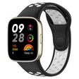 For Redmi Watch 3 Lite Sports Two-Color Silicone Watch Band(Black+White) - Smart Wear by PMC TechLife | Online Shopping South Africa | PMC TechLife
