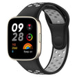 For Redmi Watch 3 Lite Sports Two-Color Silicone Watch Band(Black+Grey) - Smart Wear by PMC TechLife | Online Shopping South Africa | PMC TechLife