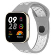 For Redmi Watch 3 Lite Sports Two-Color Silicone Watch Band(Grey+White) - Smart Wear by PMC TechLife | Online Shopping South Africa | PMC TechLife