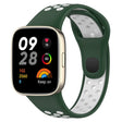 For Redmi Watch 3 Lite Sports Two-Color Silicone Watch Band(Dark Green+White) - Smart Wear by PMC TechLife | Online Shopping South Africa | PMC TechLife