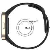 For Redmi Watch 3 Lite Sports Two-Color Silicone Watch Band(Red+White)