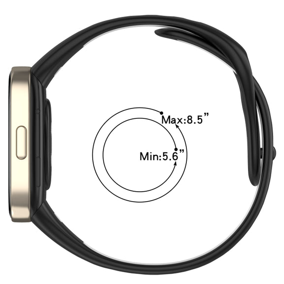 For Redmi Watch 3 Lite Sports Two-Color Silicone Watch Band(Red+White)