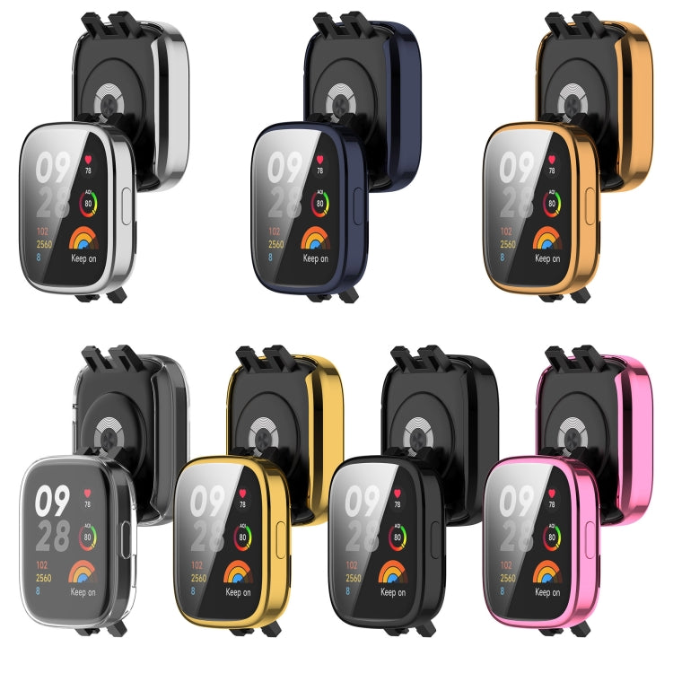 For Redmi Watch 3 TPU Fully Enclosed Watch Protective Case(Gold)