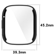 For Redmi Watch 3 Lite TPU Fully Enclosed Watch Protective Case(Black)