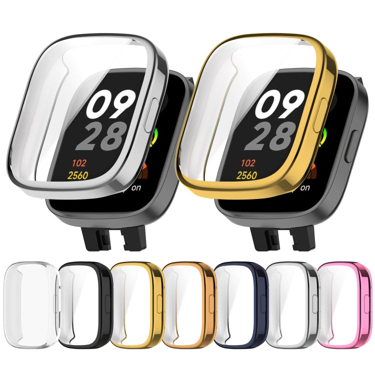 For Redmi Watch 3 Lite TPU Fully Enclosed Watch Protective Case(Black)