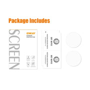 2pcs For Garmin Forerunner 965 ENKAY 0.2mm 9H Tempered Glass Screen Protector Watch Film