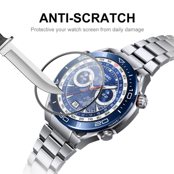 2pcs For Huawei Watch Ultimate ENKAY Hat-Prince 3D Full Coverage Soft PC Edge + PMMA HD Screen Protector Film