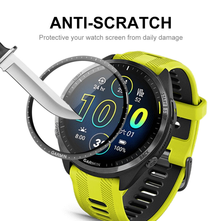 1pcs For Garmin Forerunner 965 ENKAY Hat-Prince 3D Full Coverage Soft PC Edge + PMMA HD Screen Protector Film