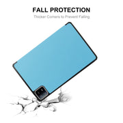 For Xiaomi Pad 6 / Pad 6 Pro ENKAY Tri-fold Custer Texture Leather Stand Smart Case(Dark Green)