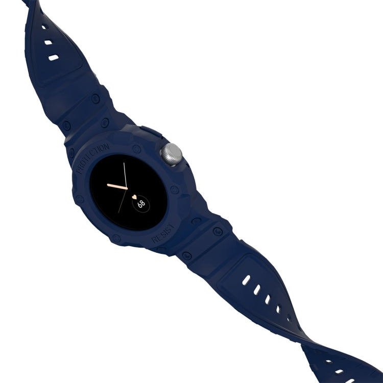 For Google Pixel Watch JUNSUNMAY Integrated TPU Adjustable Elastic Watch Band(Grey)
