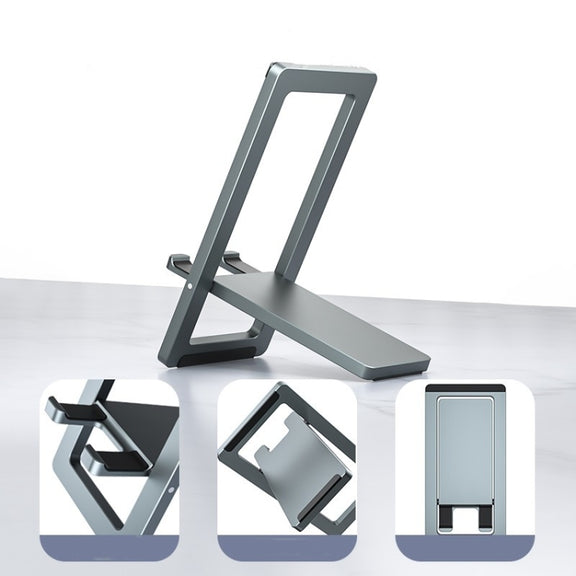 H18 Multifunctional Portable Phone Tablet Desktop Folding Stand(Gray)