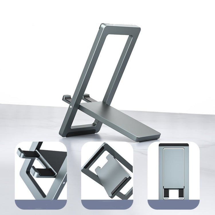 H18 Multifunctional Portable Phone Tablet Desktop Folding Stand(Black)