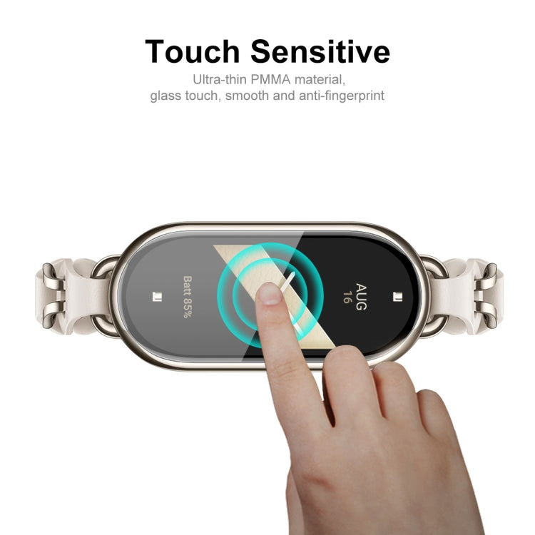 1pcs For Xiaomi Band 8 ENKAY Hat-Prince 3D Full Coverage Soft PC Edge + PMMA HD Screen Protector Film