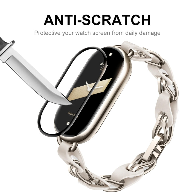 1pcs For Xiaomi Band 8 ENKAY Hat-Prince 3D Full Coverage Soft PC Edge + PMMA HD Screen Protector Film