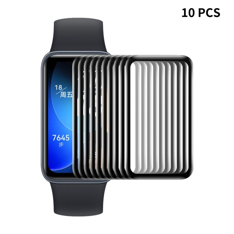 10pcs For Huawei Band 8 / 9 ENKAY Hat-Prince 3D Full Coverage Soft PC Edge + PMMA HD Screen Protector Film