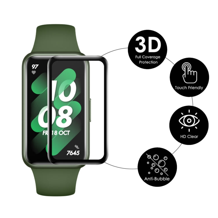 10pcs For Huawei Band 8 / 9 ENKAY Hat-Prince 3D Full Coverage Soft PC Edge + PMMA HD Screen Protector Film
