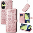 For OnePlus Nord CE 3 Lite Cat and Dog Embossed Leather Phone Case(Rose Gold) - free shipping - PMC TechLife - Order now!