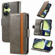 For OnePlus Nord CE 3 Lite CaseNeo Splicing Dual Magnetic Buckle Leather Phone Case(Gray) - free shipping - PMC TechLife - Order now!