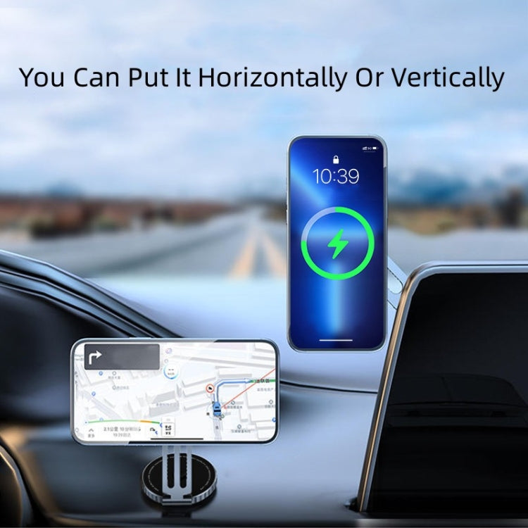 T1 For Tesla Magnetic  Scalable Foldable 360 Degree Rotary Car Mobile Phone Holder