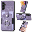 For Samsung Galaxy A14 5G Retro Skin-feel Ring Card Wallet Phone Case(Purple) - free shipping - PMC TechLife - Order now!