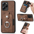 For Xiaomi Poco X5 Pro Retro Skin-feel Ring Card Wallet Phone Case(Brown) - free shipping - PMC TechLife - Order now!