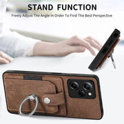 For Xiaomi Poco X5 Pro Retro Skin-feel Ring Card Wallet Phone Case(Brown)